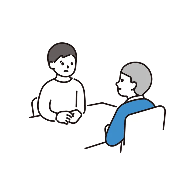相談するイラスト